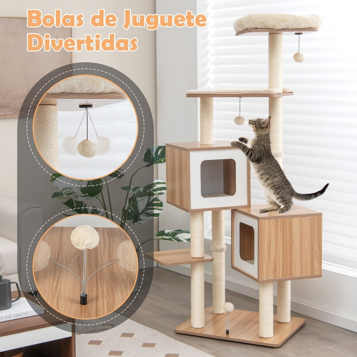 Rascador Multinivel para Gatos - vista 8