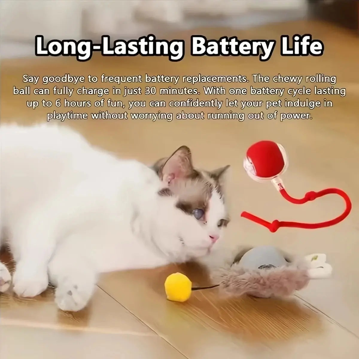 Pelota interactiva para gatos - vista 5
