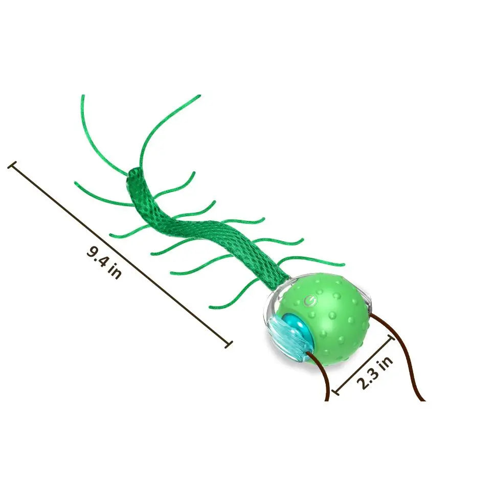 Pelota interactiva verde para gatos con movimiento - vista 8