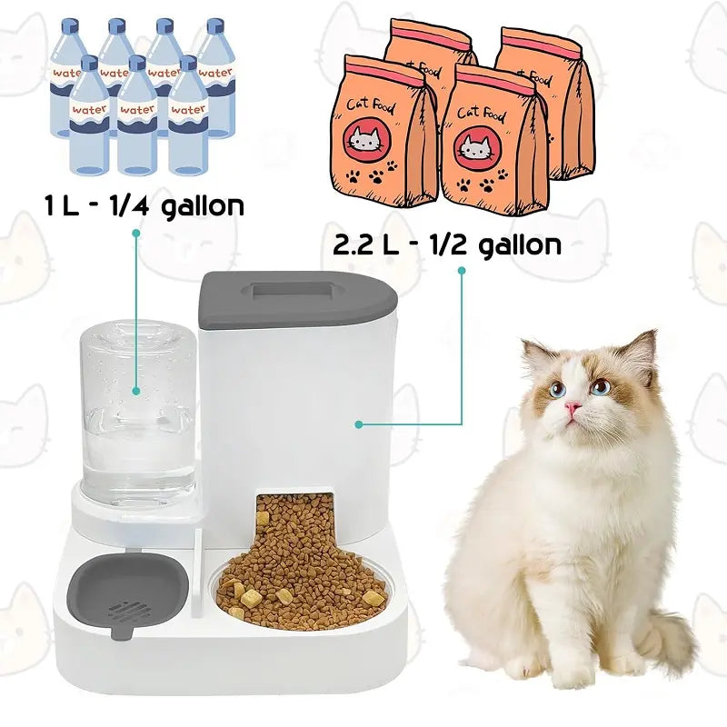 Dispensador automático de comida y agua para mascotas - vista 9