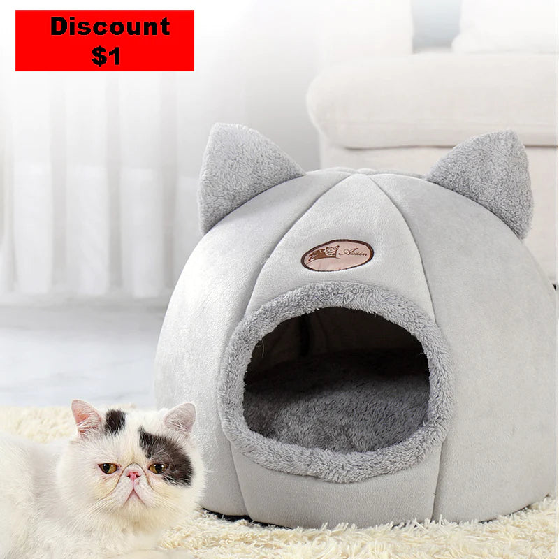 Cama Cueva Acolchada para Gatos - vista 2
