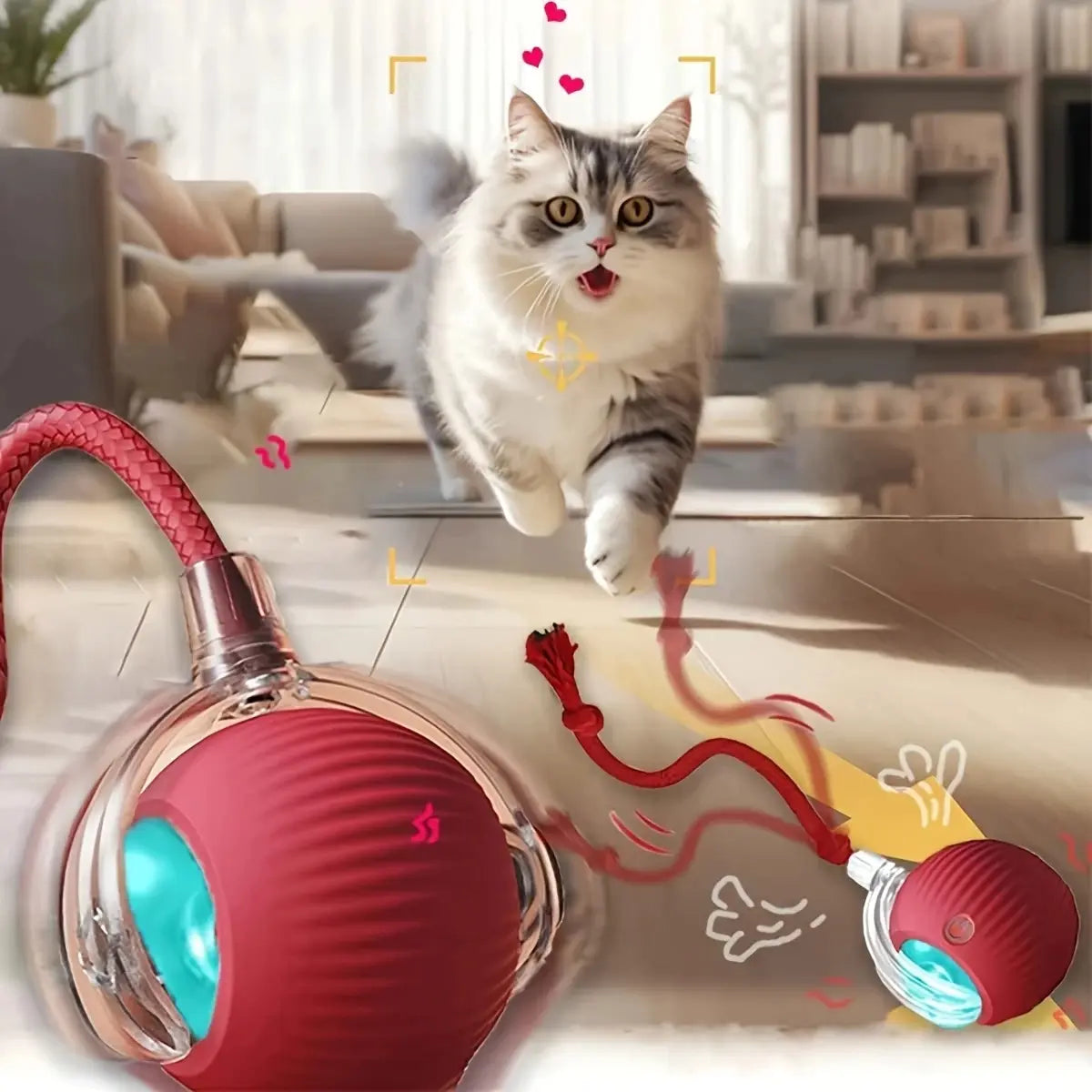 Pelota interactiva para gatos - vista 4