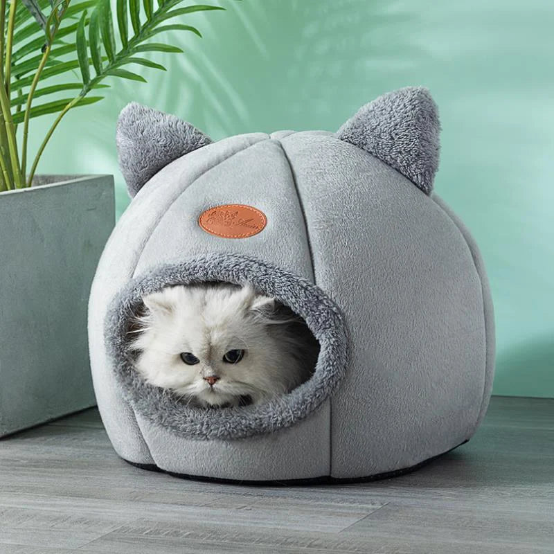 Cama Cueva Acolchada para Gatos